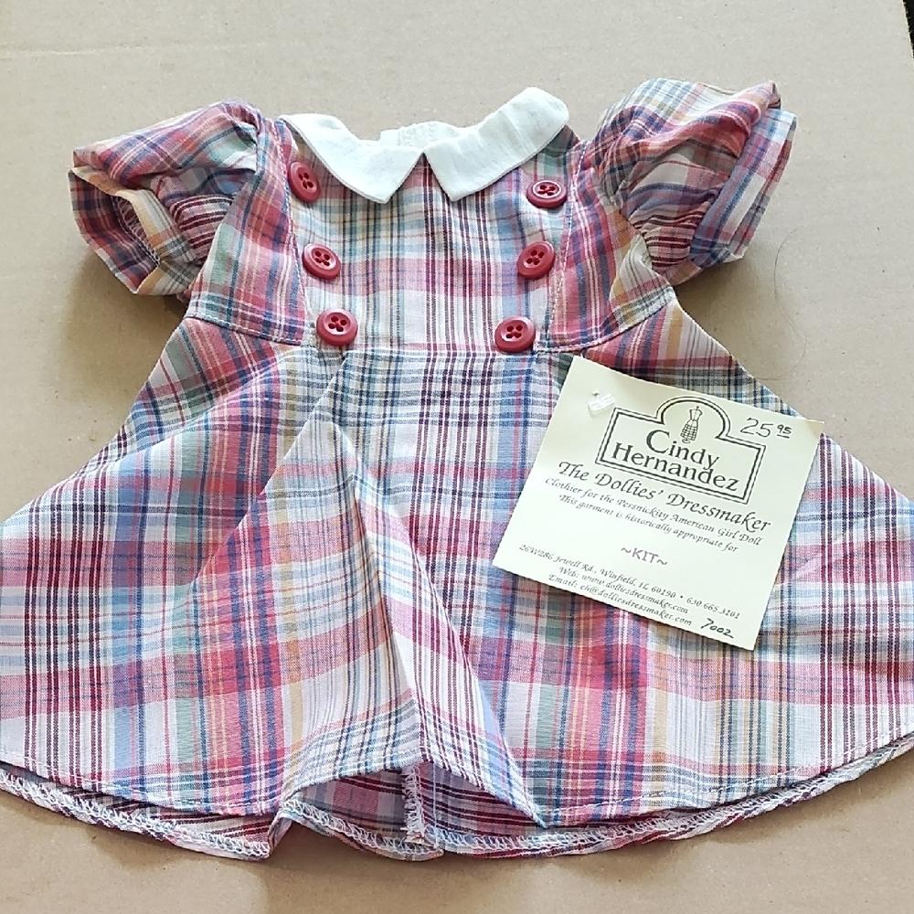 American Girl - By Cindy Hernandez - Kit's Plaid Doll Dress